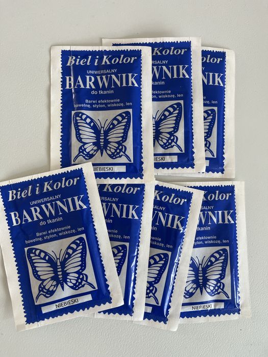 Barwniki do materiałów 7 szt