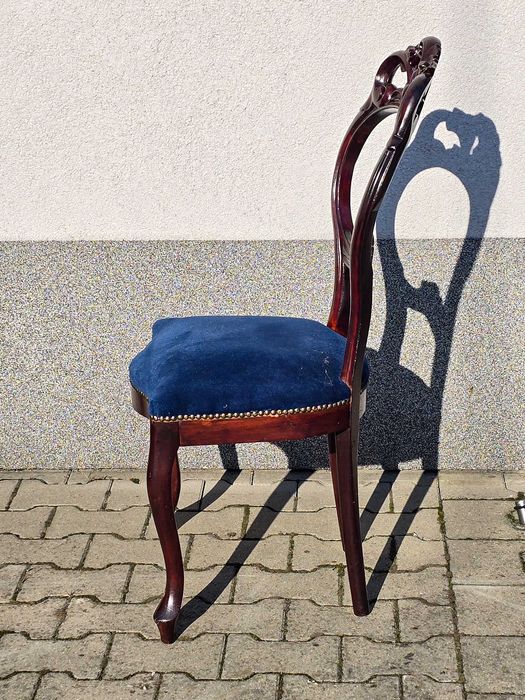 Komplet czterech krzeseł Ludwik Filip stylowe krzesła antyki stare