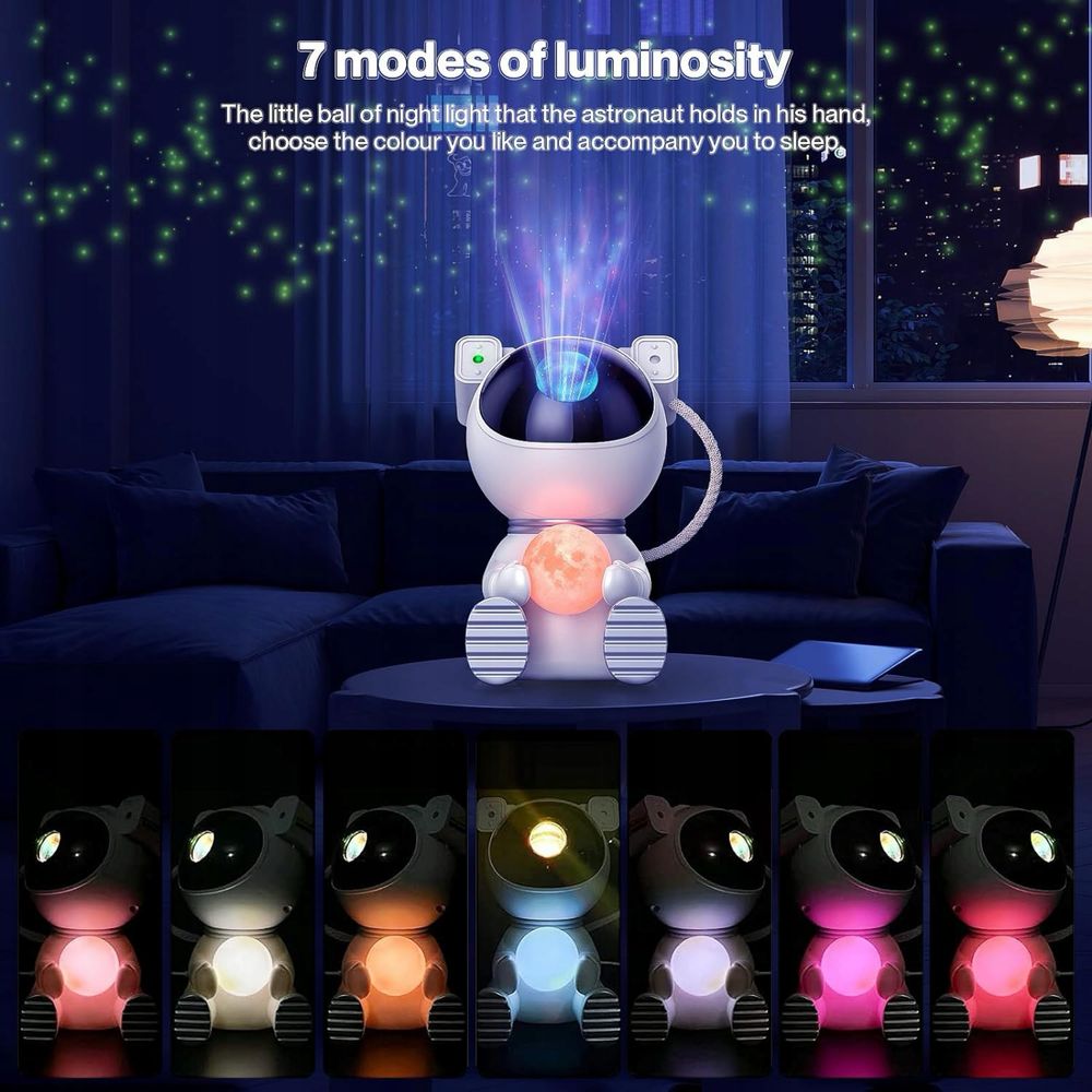 lampka PROJEKTOR gwiazd KOSMOSU ASTRONAUTA projektorled