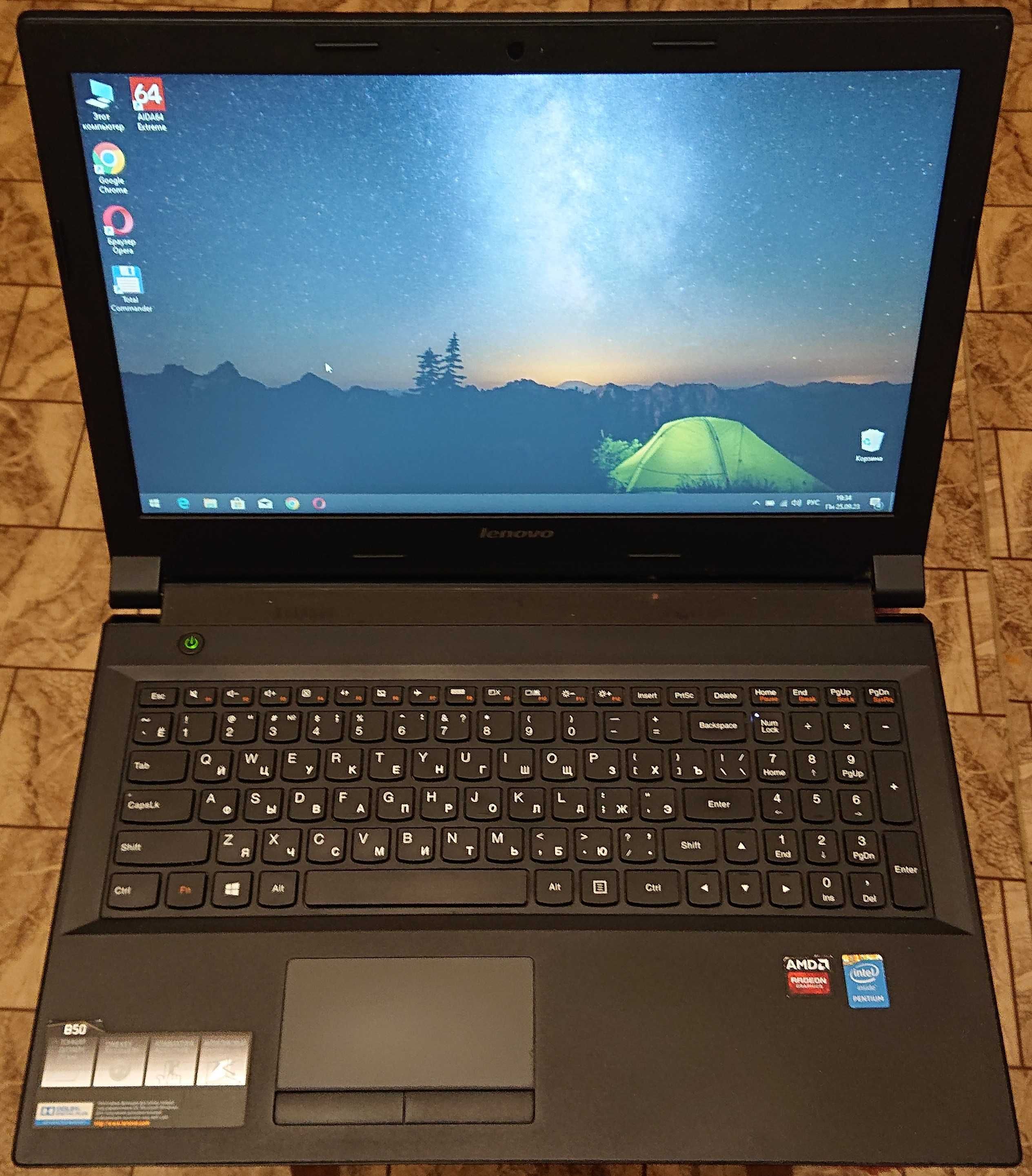 Lenovo B50 /Pentium 3558/RAM 8 Gb/SSD 128 Gb/HD8500m/батарея 2 ч