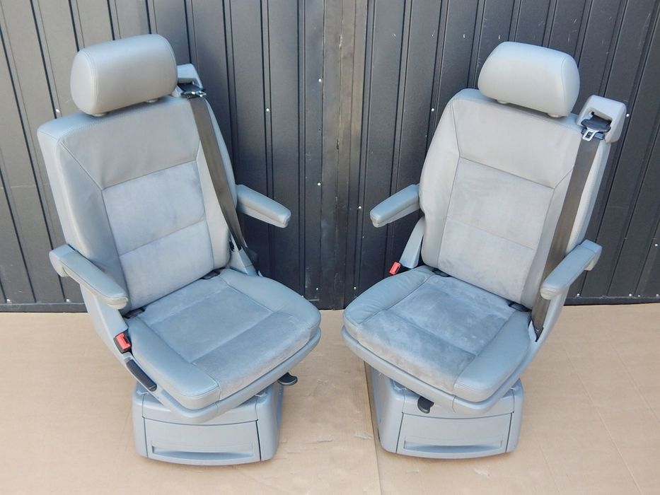 VW T5 T6 MULTIVAN CALIFORNIA KAMPER fotel OBROTOWY podłokietnik ALCANTARA