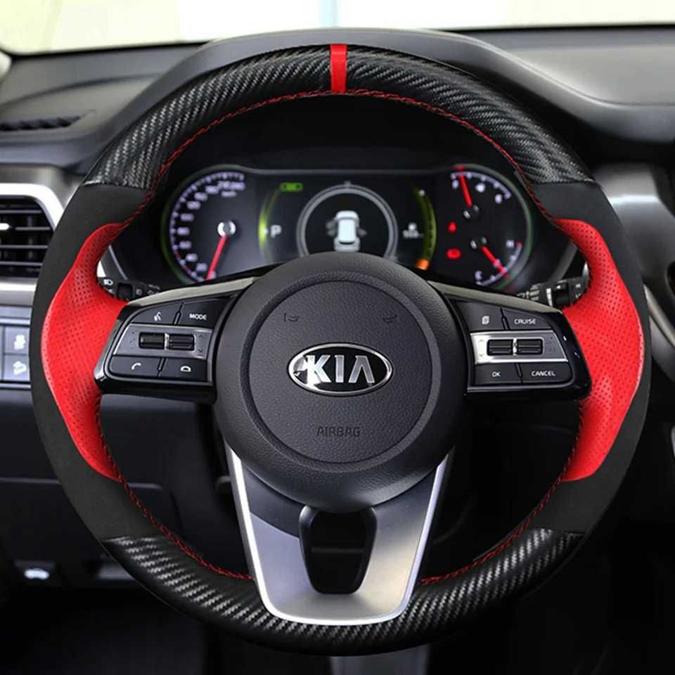 Кожаная оплетка DIY,  Kia K5 Optima 2018-2019, Sportage 3 2019