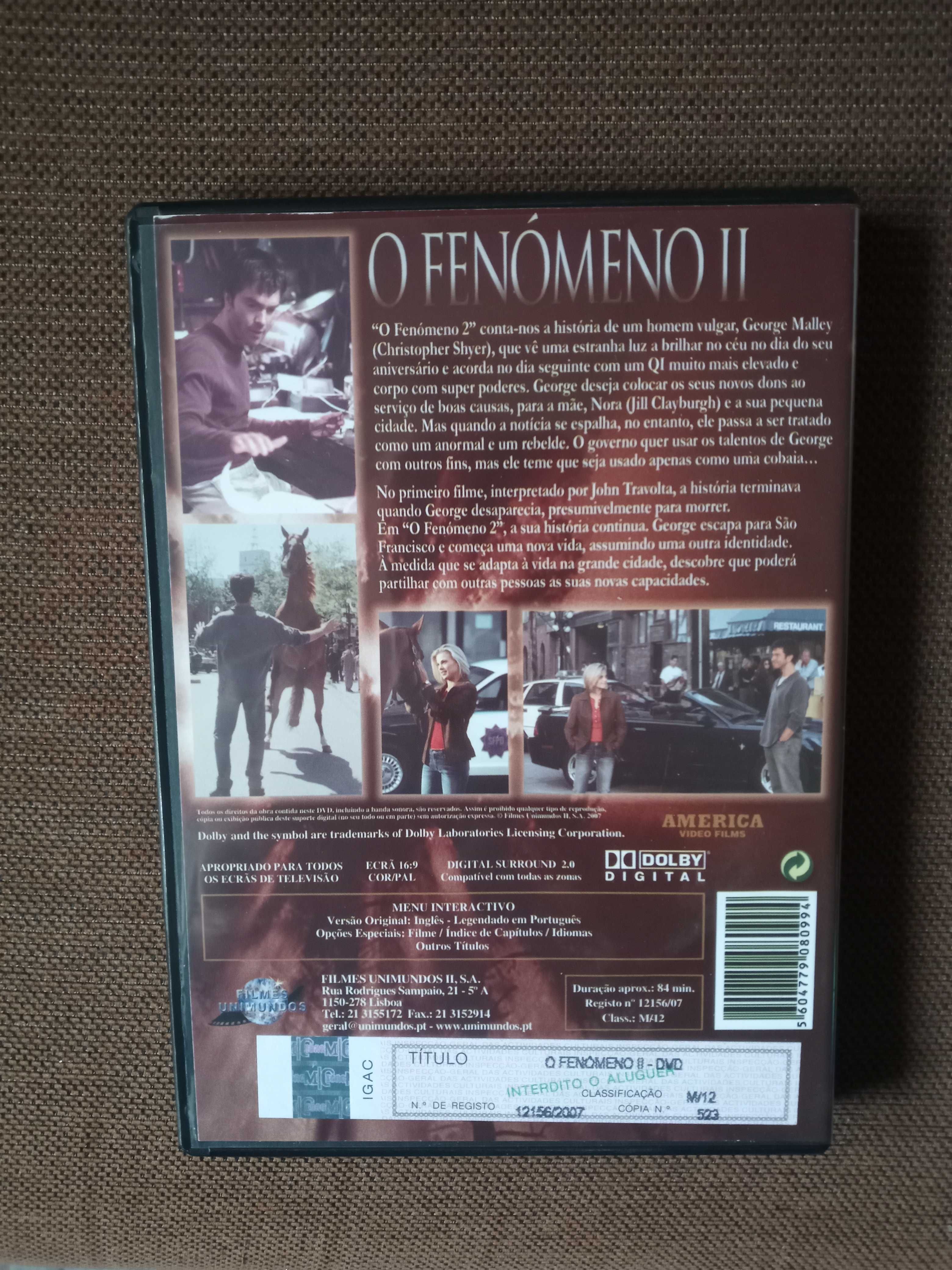 filme dvd original - o fenômeno - 2 - novo