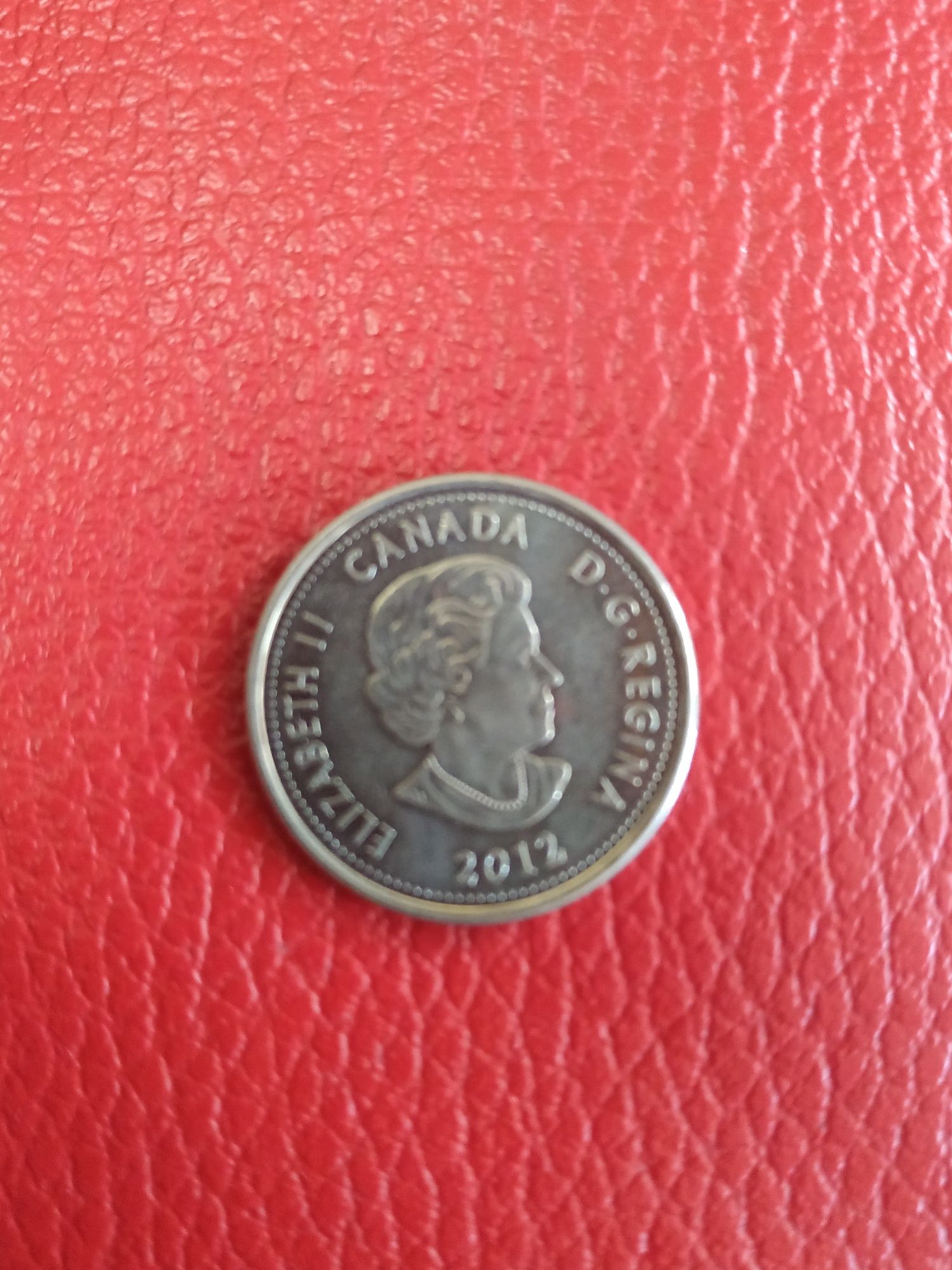 Монета 25 центов Канада Юбилейная