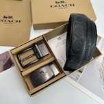 Мужской кожаный ремень Armani/Tommi Hilfiger/Coach / шкіряний ремінь