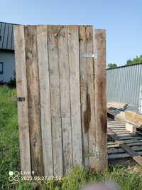 Drzwi budowlane tymczasowe drewniane z desek 2 szt