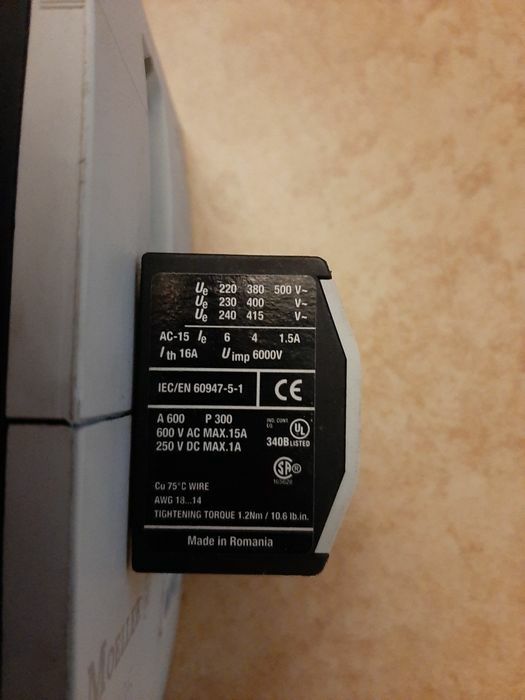 Stycznik mocy Moeller DIL M95 plus ochraniacz DIL M150