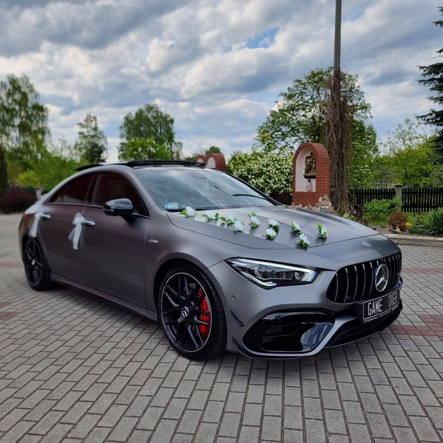 Nowy Mercedes CLA45s AMG  Samochód do ślubu wesele auto ślub kierowca