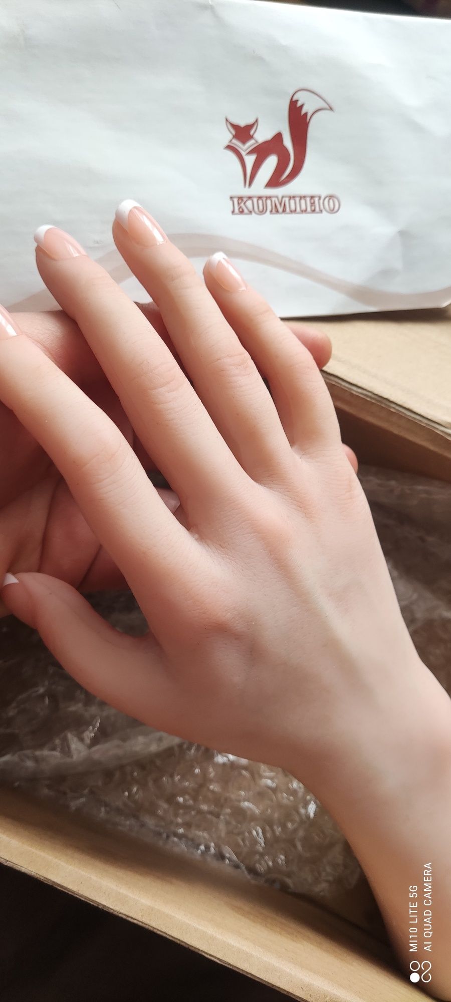 Cyber skóra dłoń silikon sylikonowa ręka paznokcie sylikon
