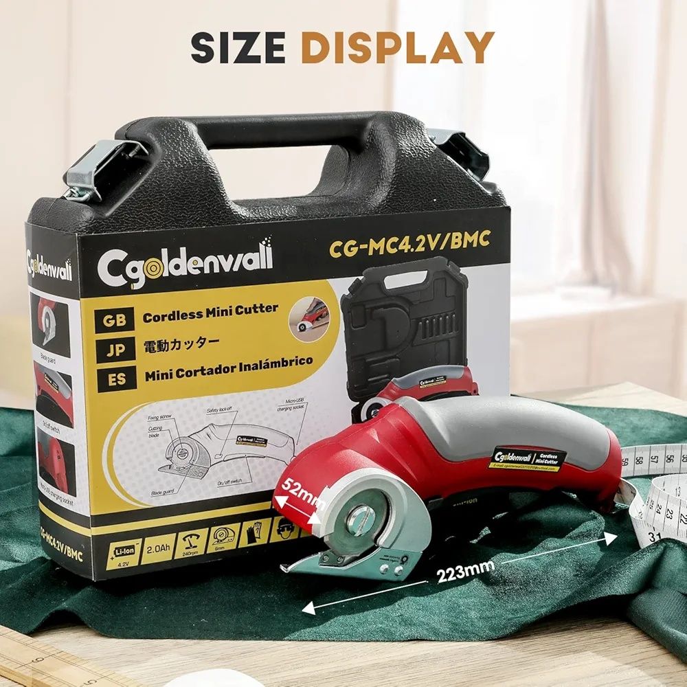 CGOLDENWALL Profesjonalna elektryczne nożyce  do materiału maks.6mm