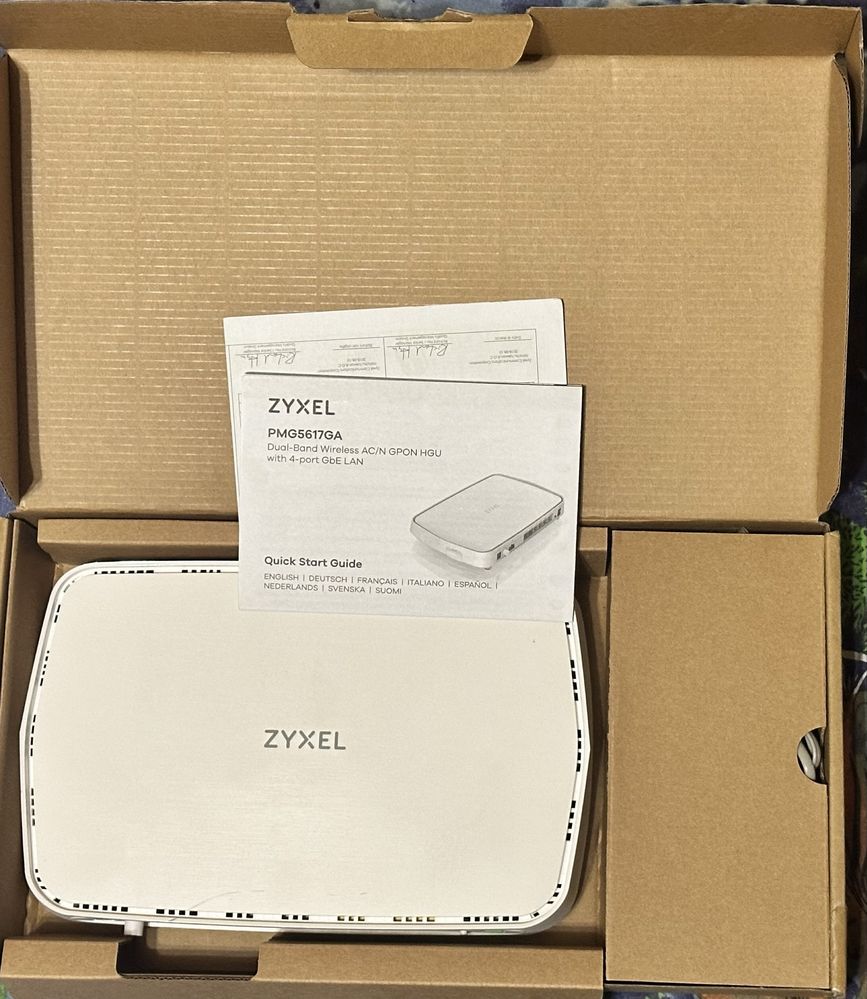 Zyxel Onu Dual-band Wireless AC/N  with 4-port GbE LAN