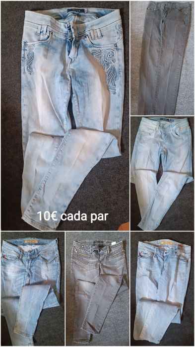 Calça de ganga femeninas
