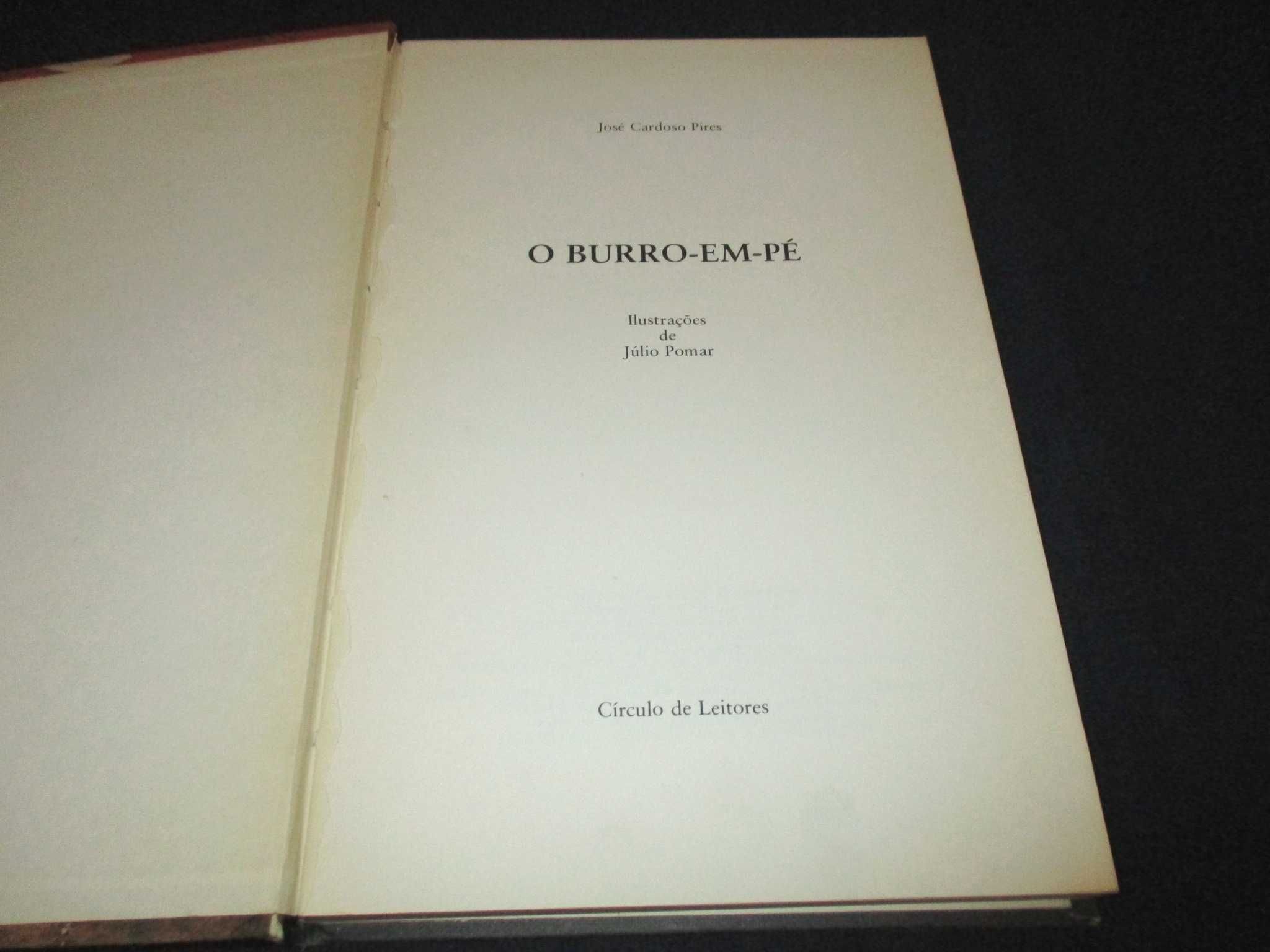 Livro O Burro-em-pé José Cardoso Pires Júlio Pomar 1ª edição