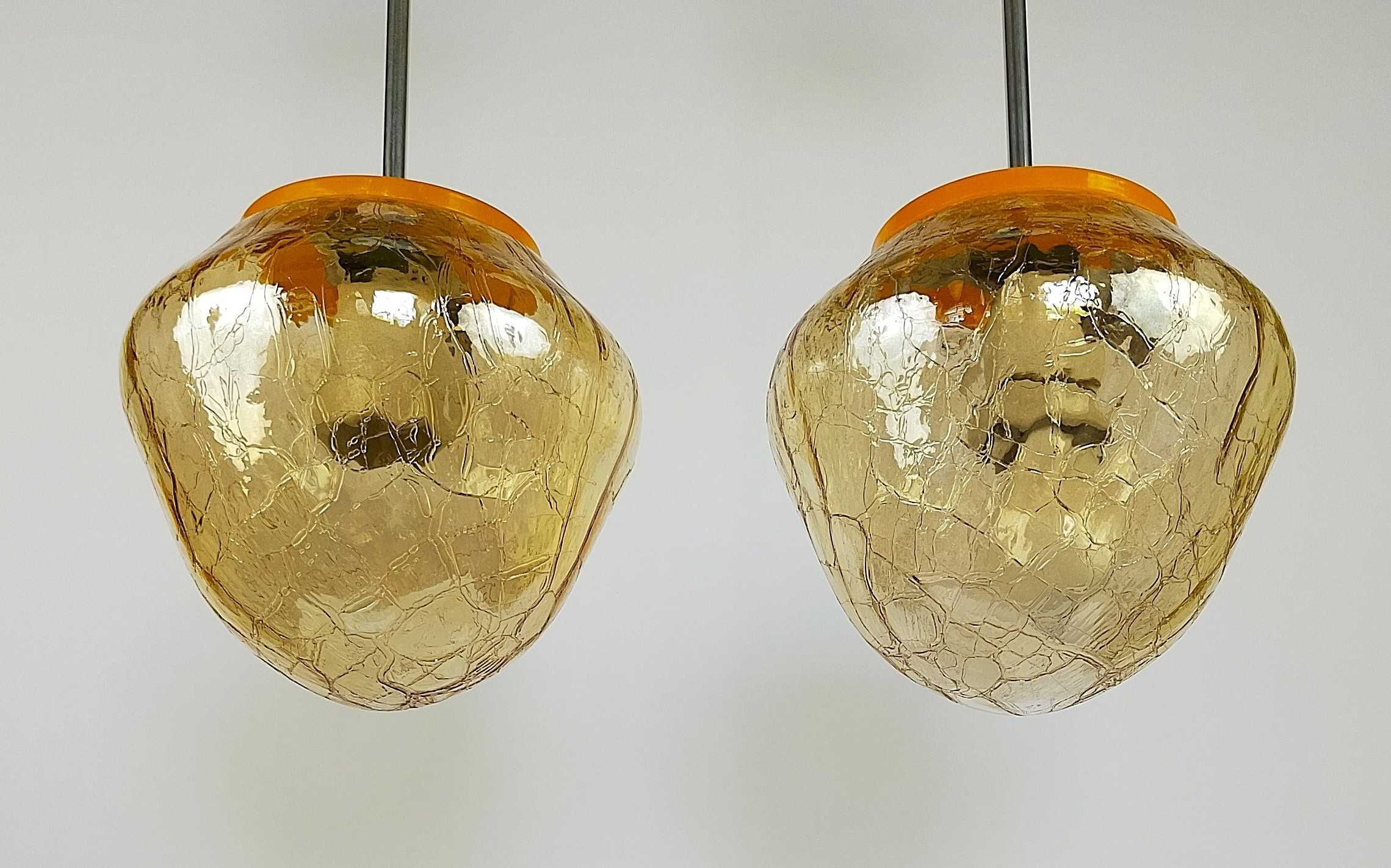 Lampa wisząca ZAOS 2 szt retro vintage PRL art deco space age