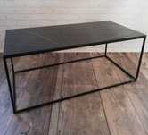 Stolik kawowy spiek kwarcowy 60x120 cm industrial loft