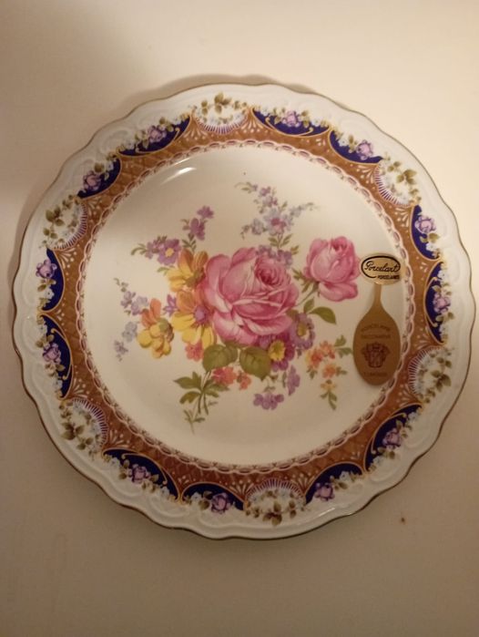 Prato de bolo porcelana