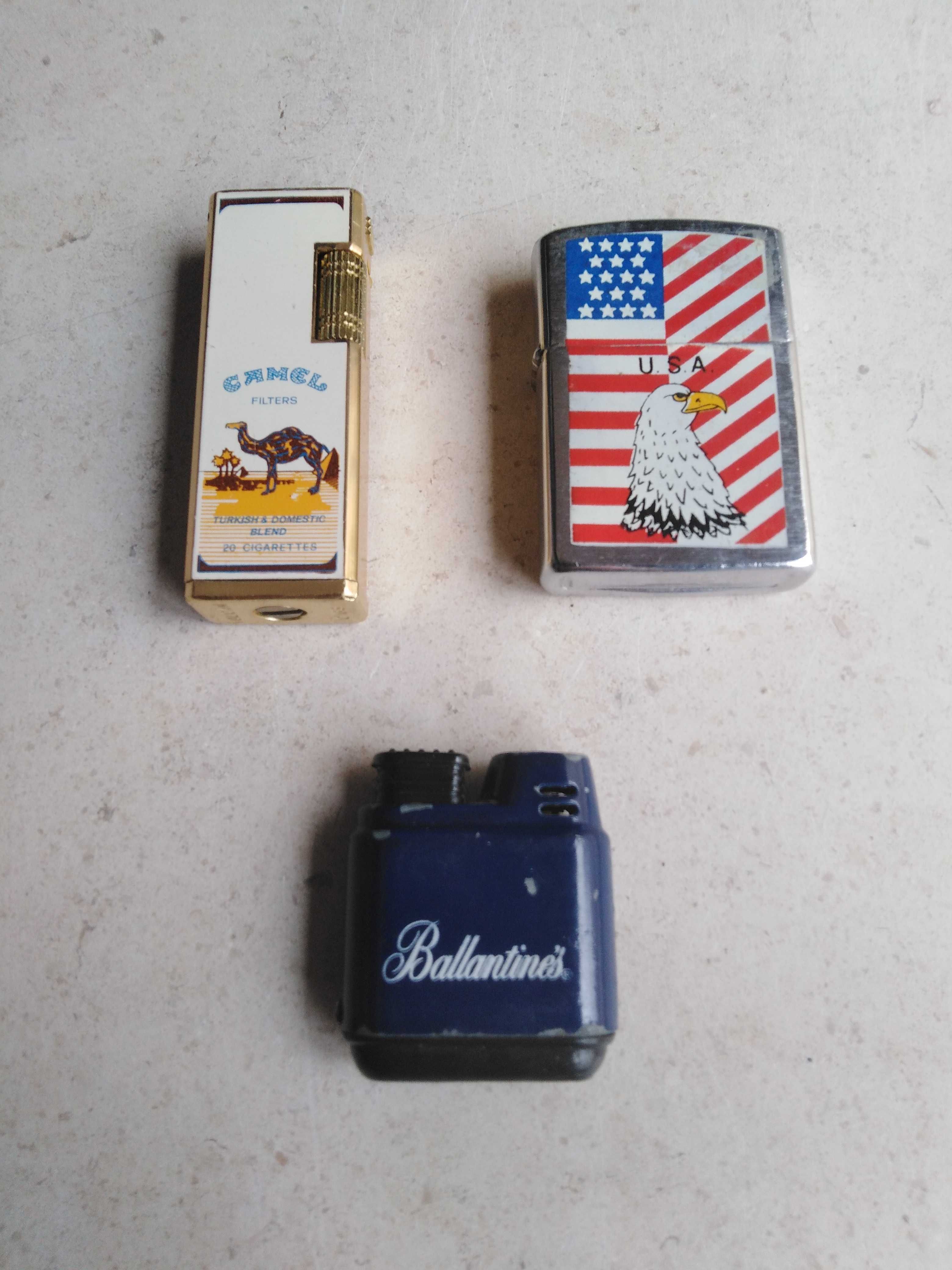 Isqueiros de colecção Camel /Zippo / Ballantine`s.(5€ cada).