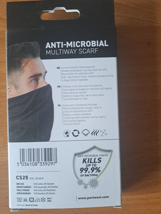 Portwest CS25 szalik antymikrobowy