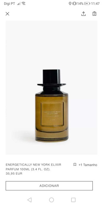 Perfume Zara - Energetically New York