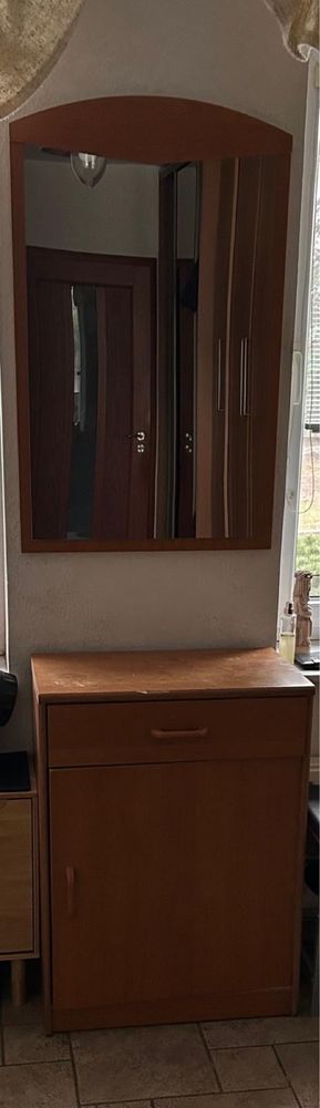 Garderoba do korytarza-  komplet szafka wieszak, lustro, szafka na but