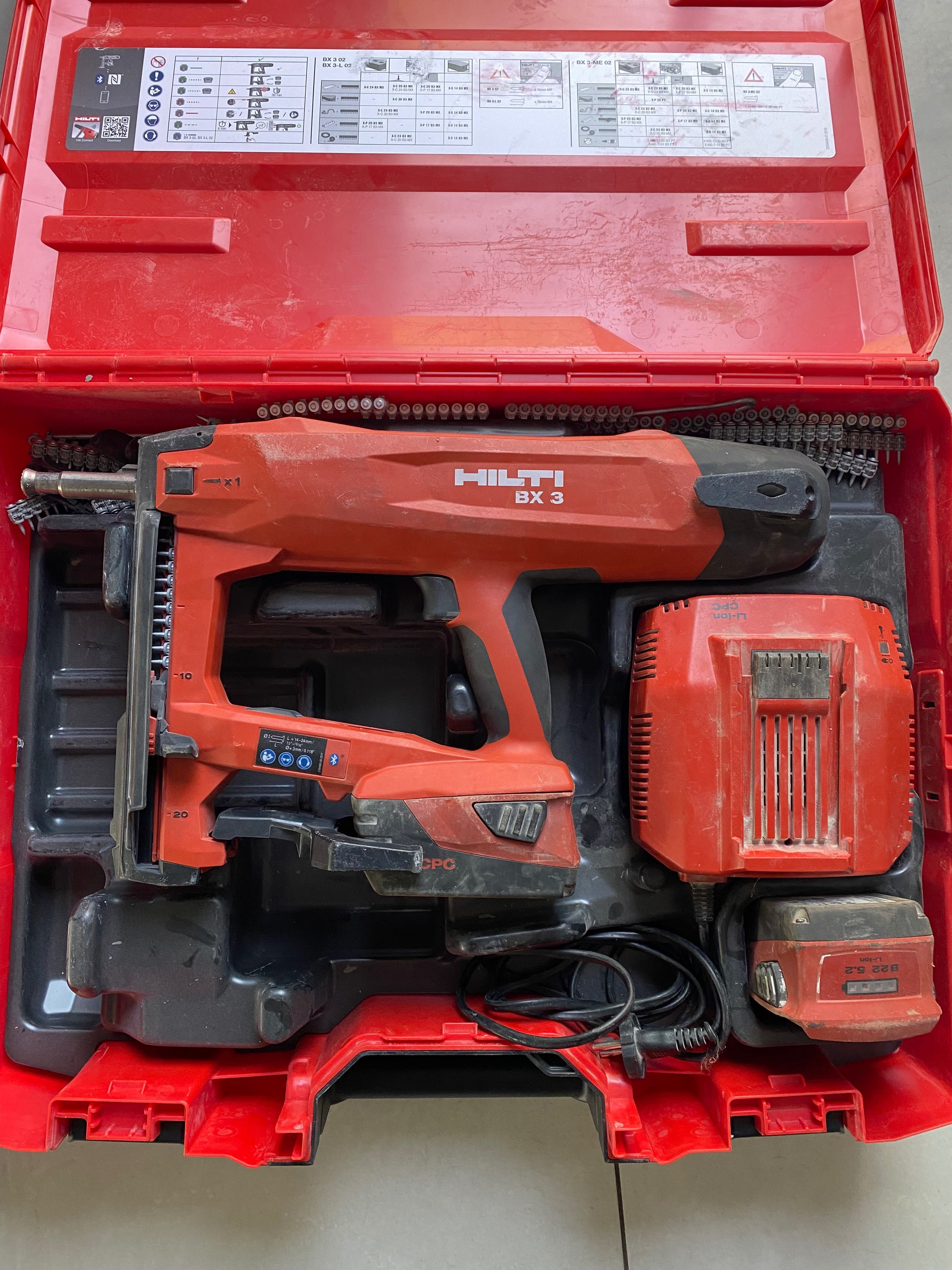 Wynajem gwoździarka osadzak HILTI BX3 do betonu, stali