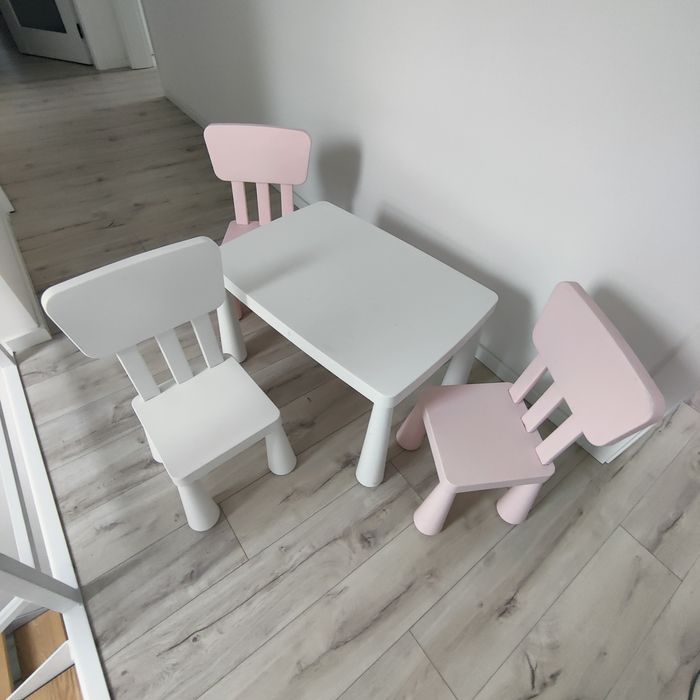 Mamut stolik i 3 krzesła