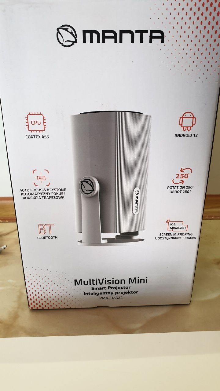 Projektor Multimedialny Full HD 4k Manta Możliwa wysyłka
