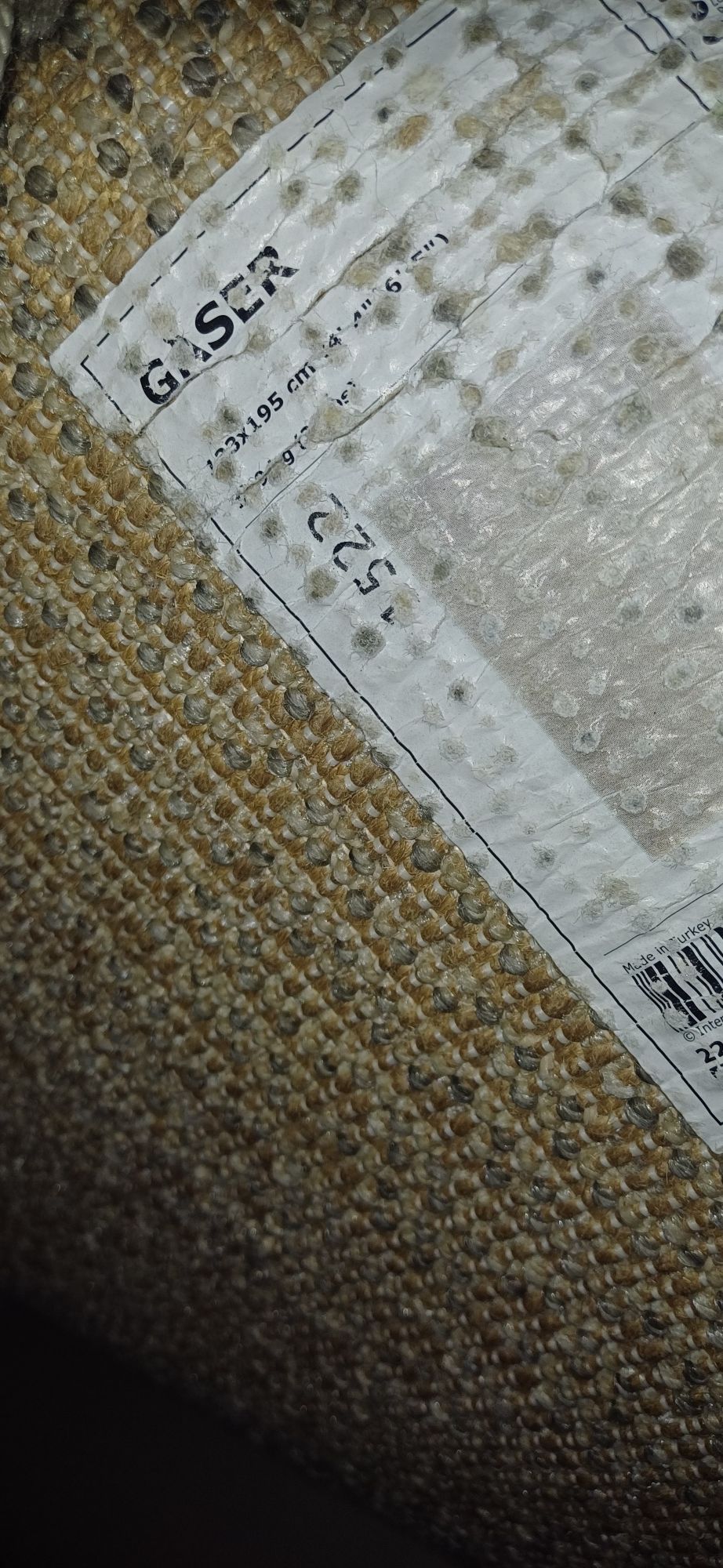 dywan IKEA 135/195 cm szary shaggy
