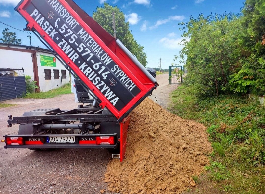 Piasek żwir podsypka podniesienie terenu podbudowa pospółka