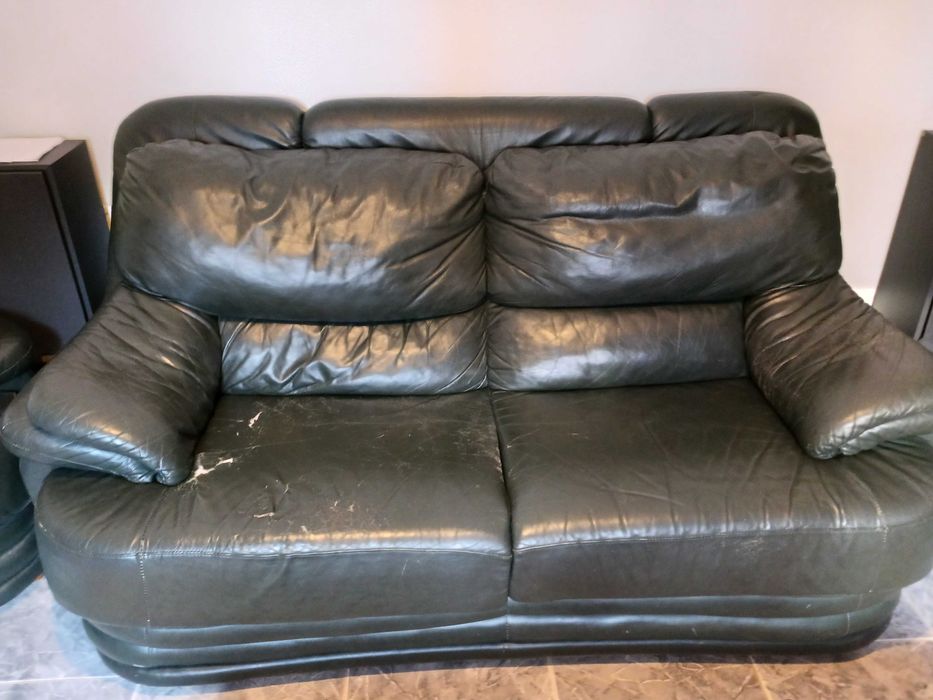 Sofás de pele genuína