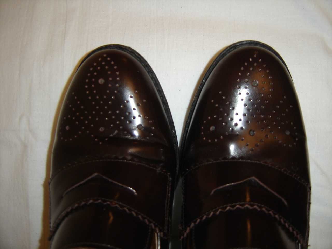 Clarks skórzane mokasyny damskie skóra 39,5