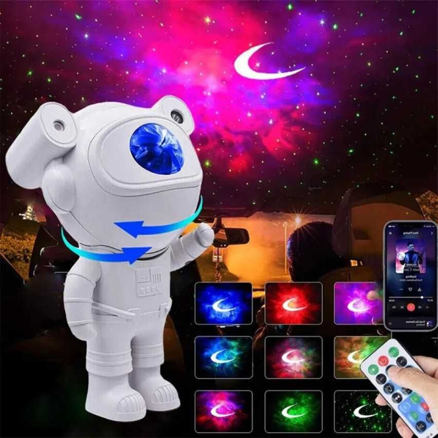 Projetor de Luz Astronauta com Coluna de Som (NOVOS)