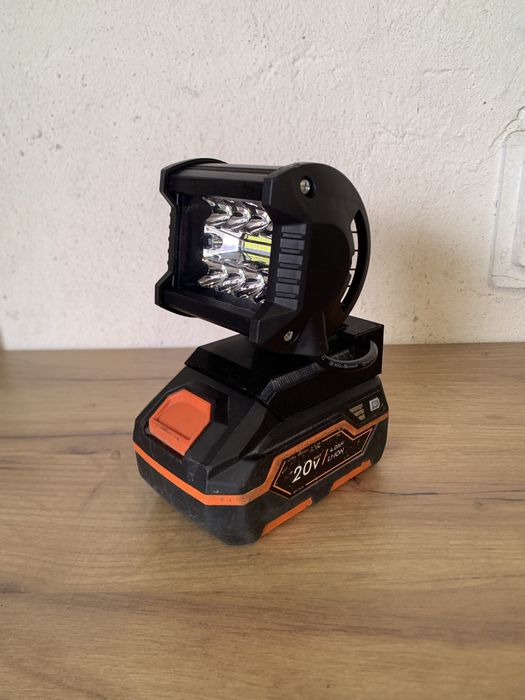 Адаптер, прожектор для акумулятора Dnipro-M 20V, DeWALT 18V