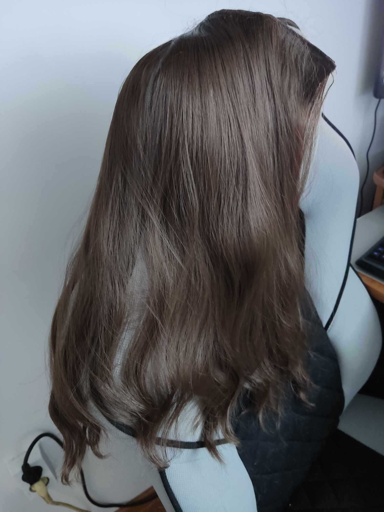 Włosy - Długie 50 cm - Średni brąz (Medium Brown)