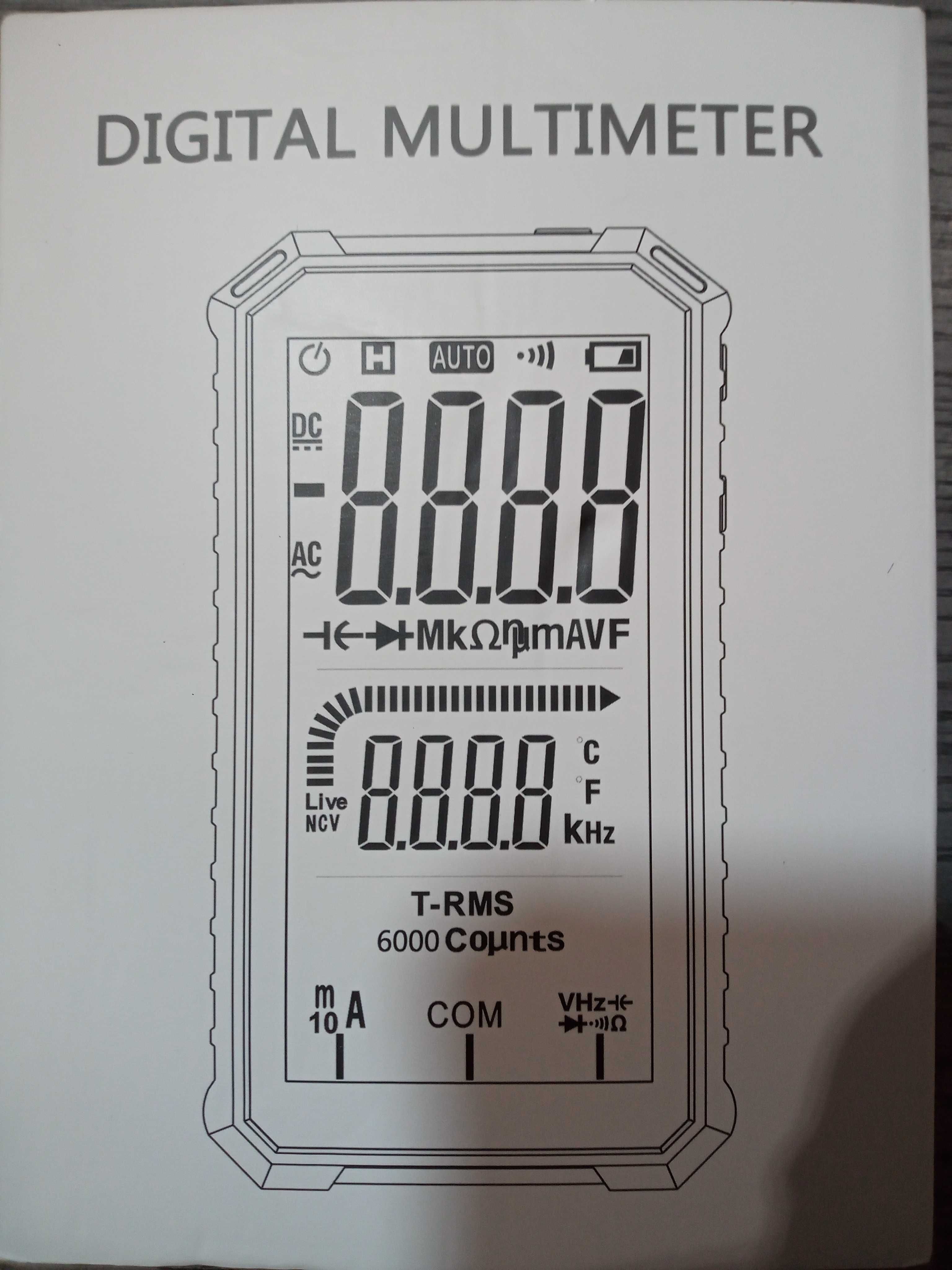 Мультиметр тестер ANENG 620A, Автоматический V,A,C,F,T,True-RMS