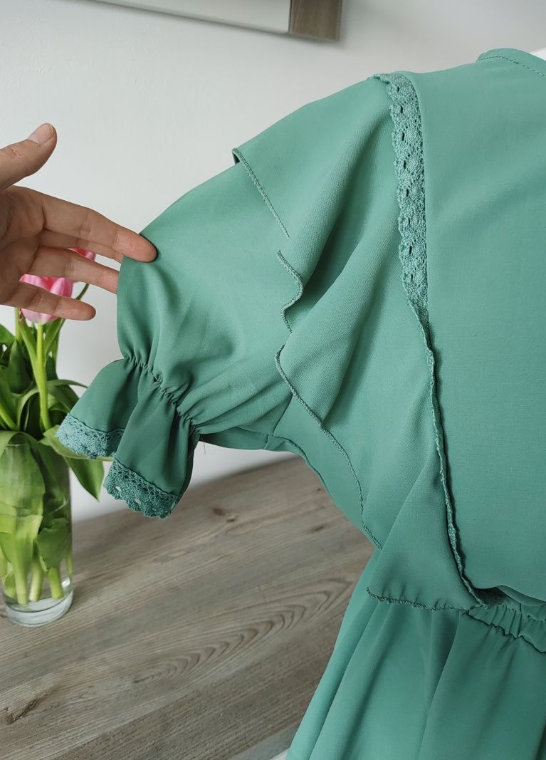 Sukienka damska falbanki Boho nowa 40 L
