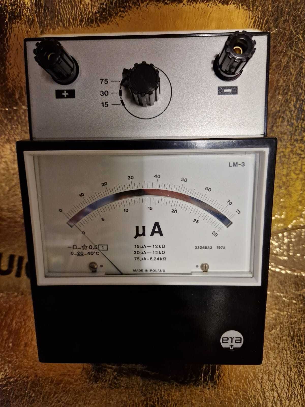 Miernik mikroamperomierz ETA LM-3 – Made in Poland (1972)