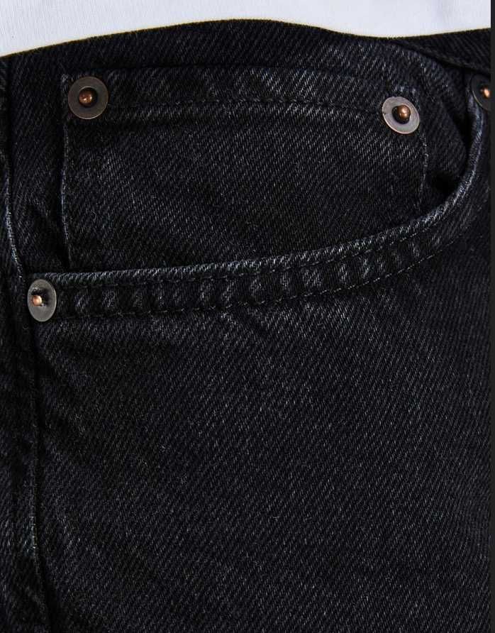 NOWE czarne Jack&Jones Loose 90s Y2K W32 L32 luźne w33 l34 proste