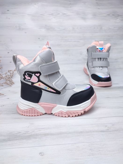 Зимові дитячі р.28-30 термо-чобітки для дівчинки взуття зимове термоче