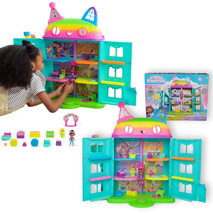 DUŻY Koci Domek Gabi Interaktywny + Laleczka + Dźwięki