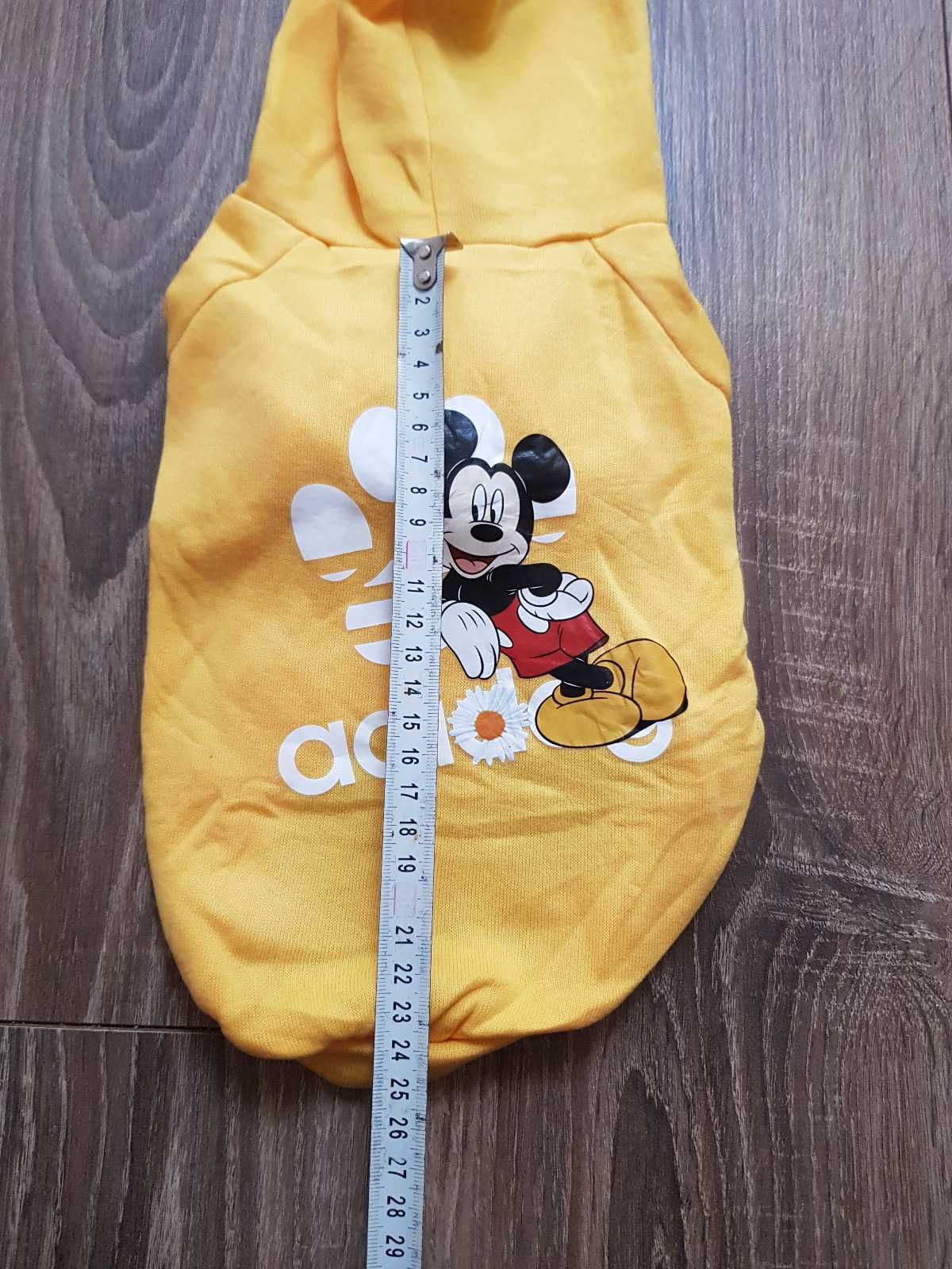 Żółta bluza z kapturem dla psa Myszka Miki Mickey Mouse Adidog Disney