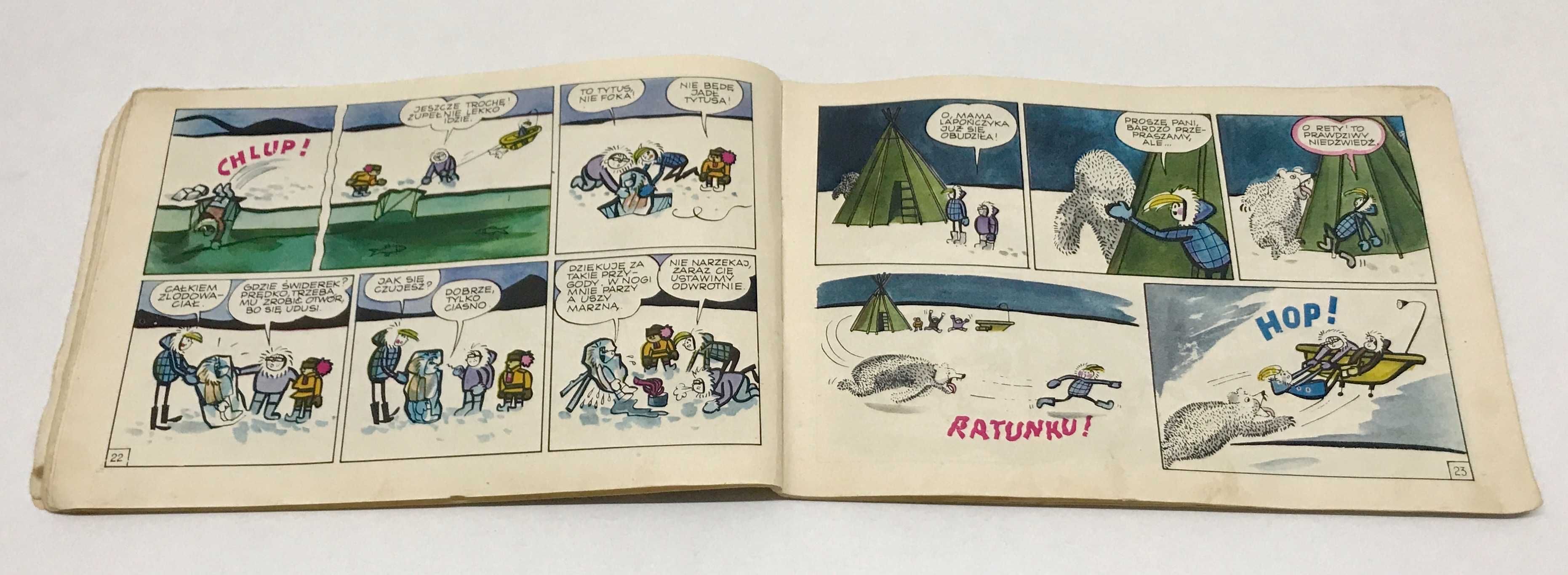 Komiks Tytus Romek i Atomek Księga 5 Podróż Do Ćwierć Koła Świata 1970