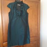 Vestido festa Marca Onara  verde escuro metalizado mto bonito. Com ref