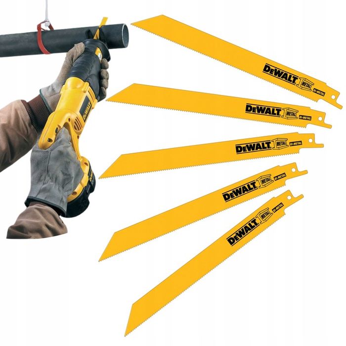 Dewalt Dt2323 Zesaw 5szt Brzeszczoty Bimetalowe Do Metalu 203mm 1.8mm
