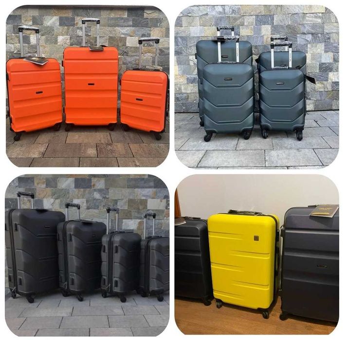 Сумка Валіза для подорожей Чемодан Wings AT01 помаранчевий Вінгс