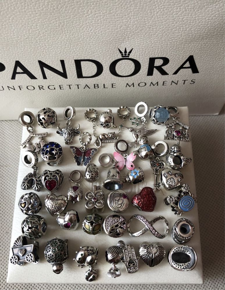 Шарм  для браслетів Pandora, срібло, ціна за будь який