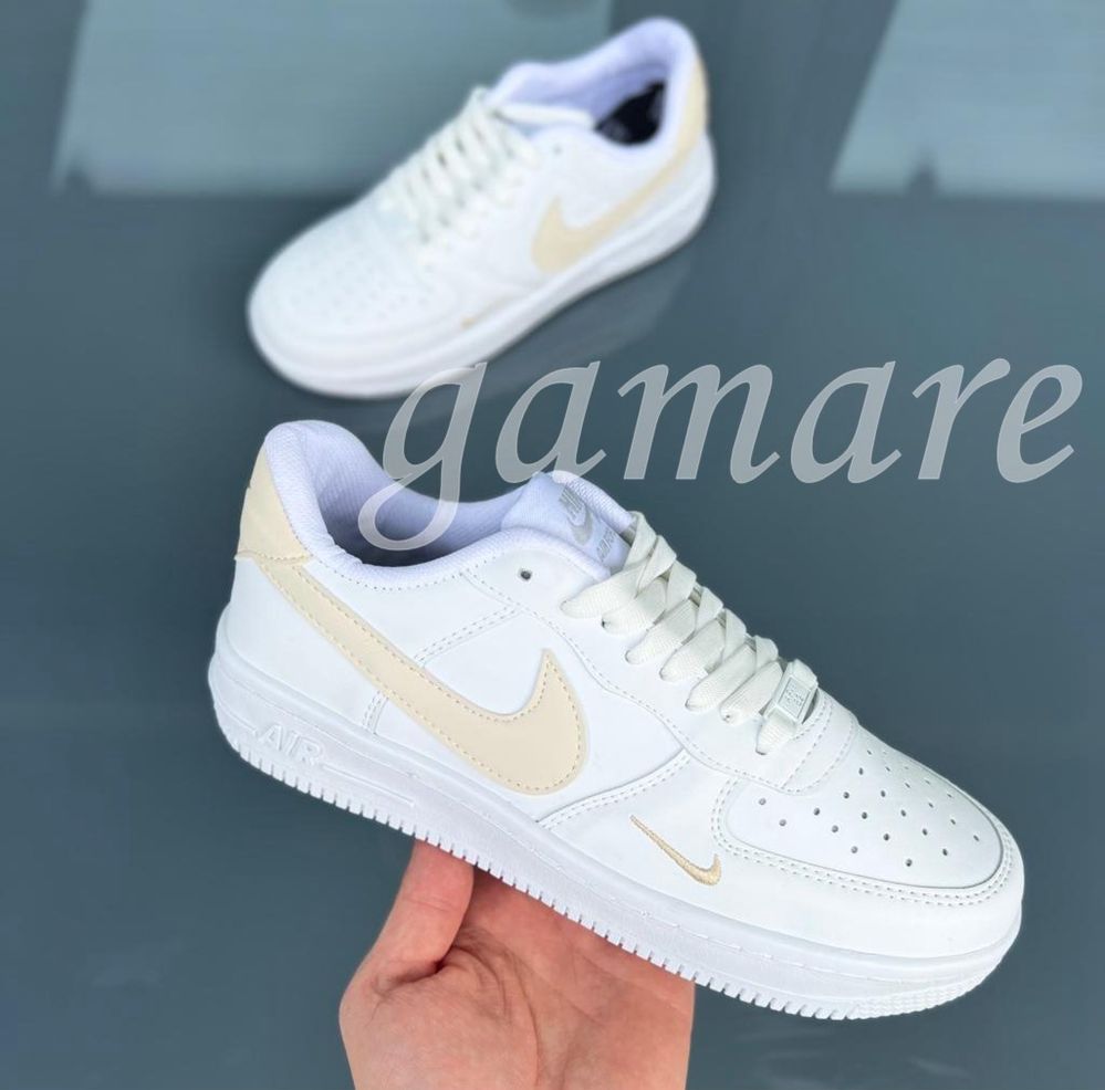 Damskie nike air force gruba podeszwa biało kremowe 36-40