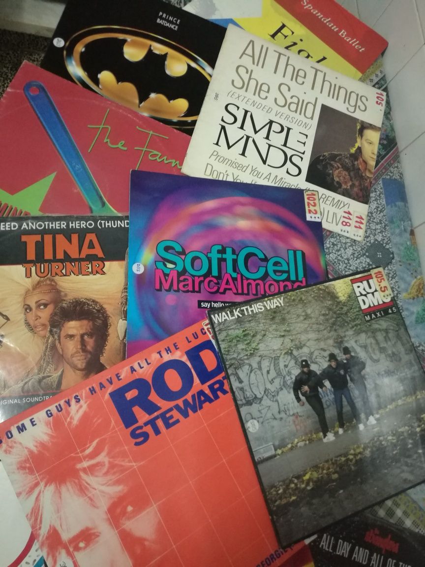 12" Maxi-Singles vinil anos 80's e 90's