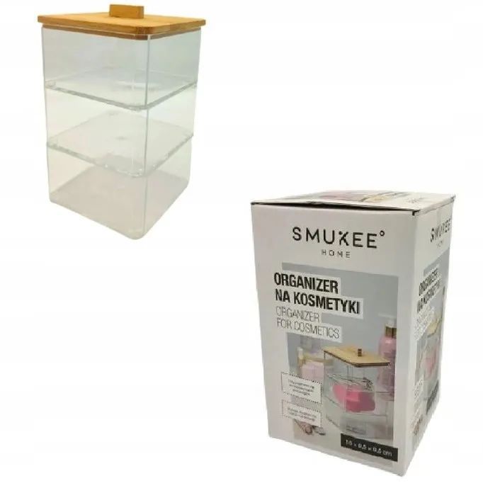 Smukee Organizer Transparentny Pojemnik Na Kosmetyki 19,5X10,5X9,5Cm