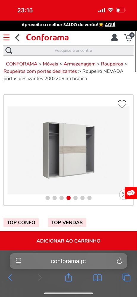 Roupeiro branco/beje